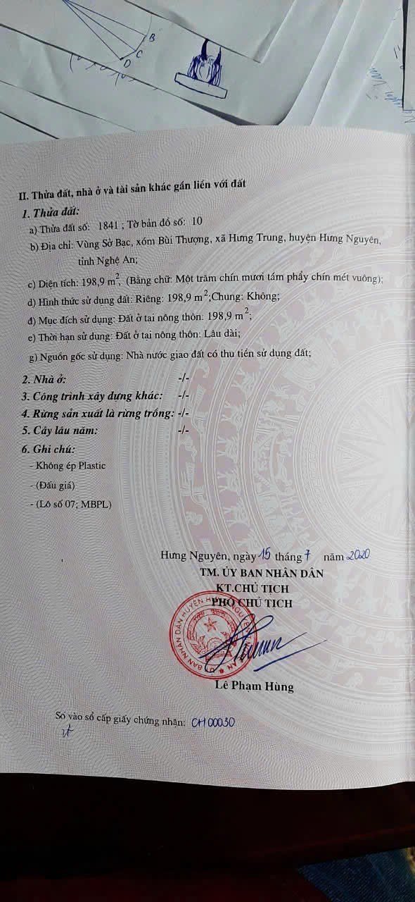 Đất nền Hưng Yên, Hưng Nguyên 200m² giá 2 tỷ - Kinh doanh mọi nghề!