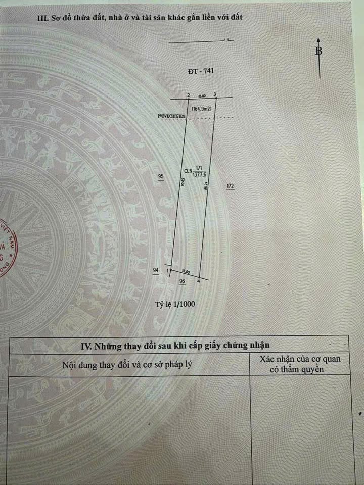 FrontHouse mặt tiền DT741, xã Tân Bình, 1378m² giá 12.5 tỷ - Cơ hội đầu tư hấp dẫn!