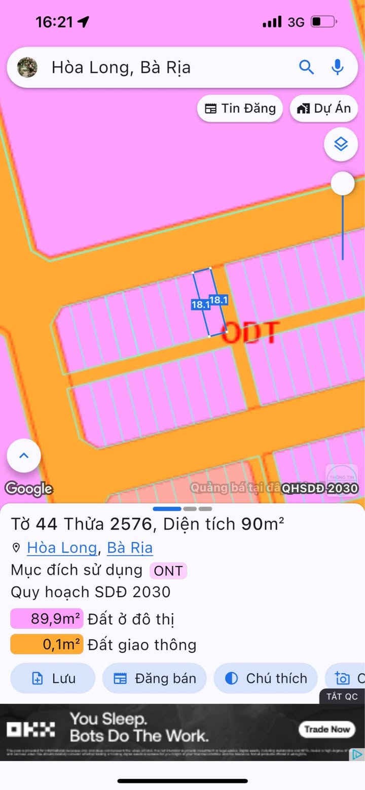 Lô đất góc tái định cư Hòa Long, TP Bà Rịa 90m² giá 2.6 tỷ - Vị trí đẹp, phong thủy tốt