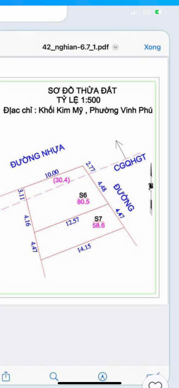 Nhà mặt tiền Phường Nghi Phú 80.5m² giá 2 tỷ - Kinh doanh tuyệt vời!