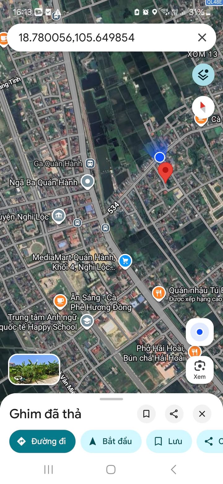 Đất nền Nghi Trung, Nghi Lộc 224m² giá 4.2 tỷ - Vị trí đắc địa gần chợ