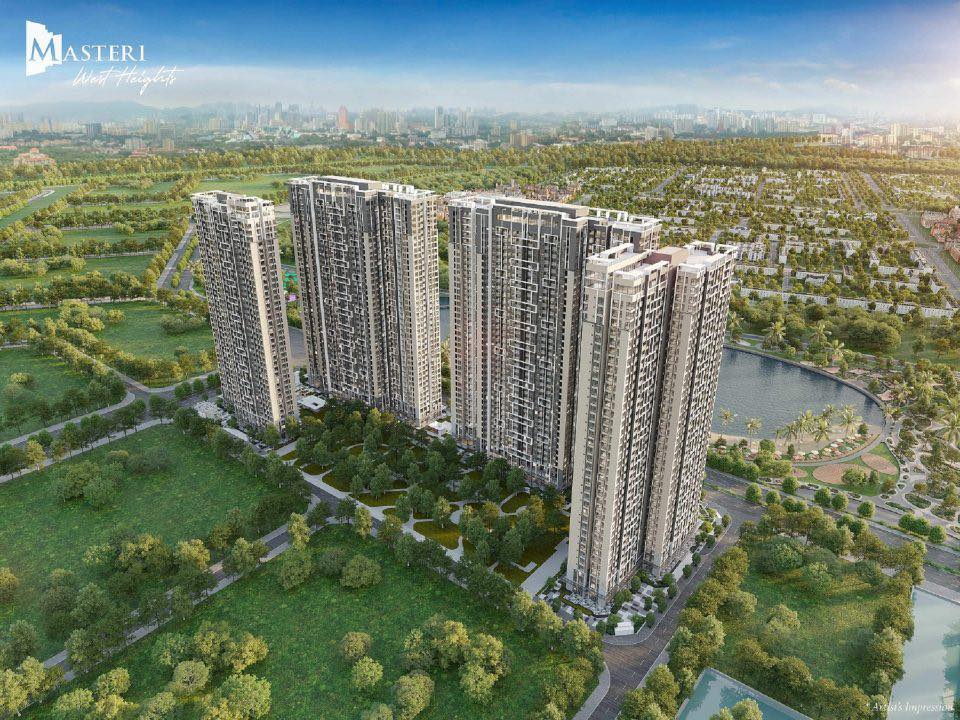 Căn hộ Masteri West Heights Hà Nội 62m² giá 6.5 tỷ - View nội khu thoáng đãng!