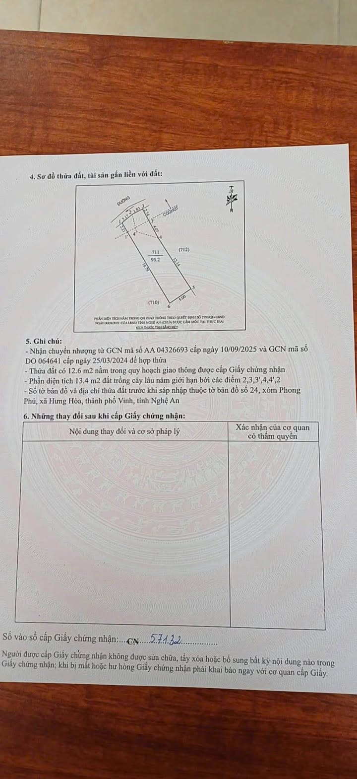 Đất nền Hưng Hoà, Thành phố Vinh 95m² giá 2.6 tỷ - View hồ điều hòa lý tưởng!