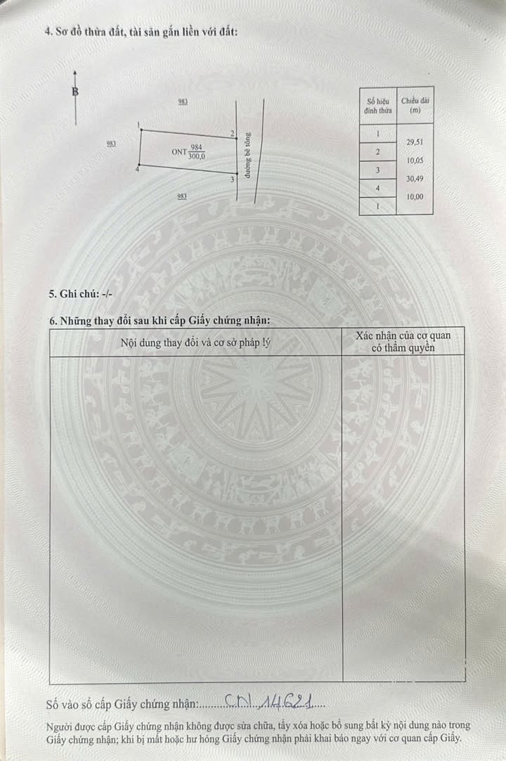 Đất nền thổ cư 300m² tại Hàm Phú, Hàm Thuận Bắc - Giá chỉ 379 triệu!