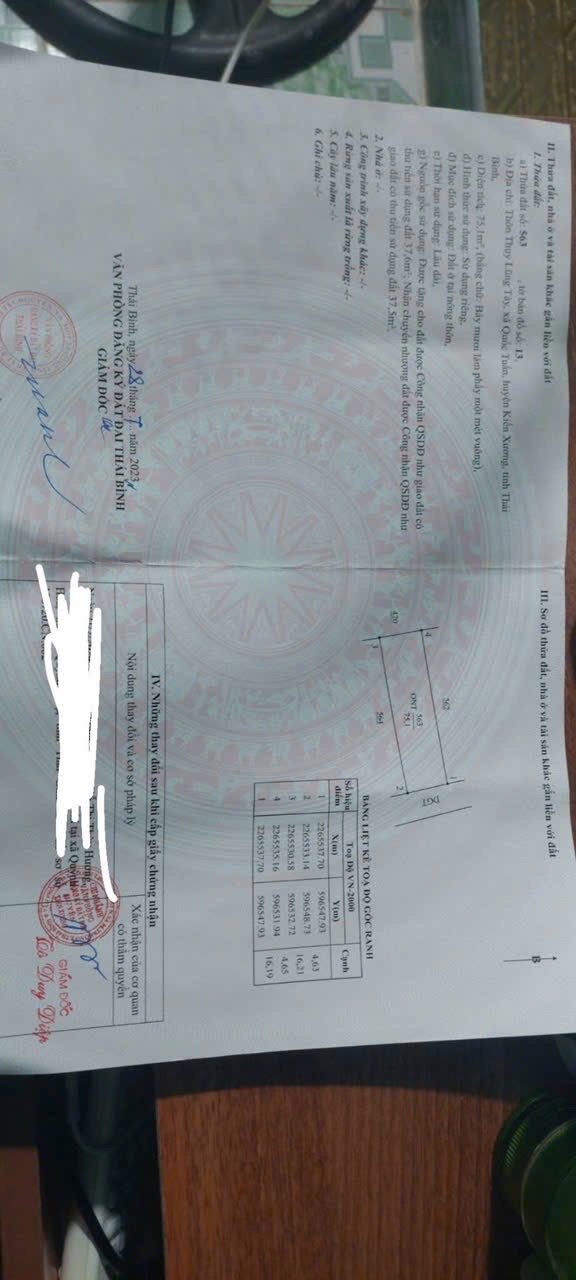 Đất thổ cư thôn Lũng Tây, xã Quốc Dũng, 75.1m² giá 400 triệu - Pháp lý rõ ràng