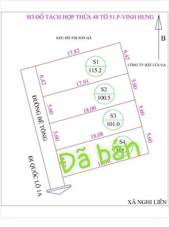 Đất nền Nghi Liên, TP Vinh 115m² giá 1.6 tỷ - Đường ngõ thẳng, giao thông thuận tiện!