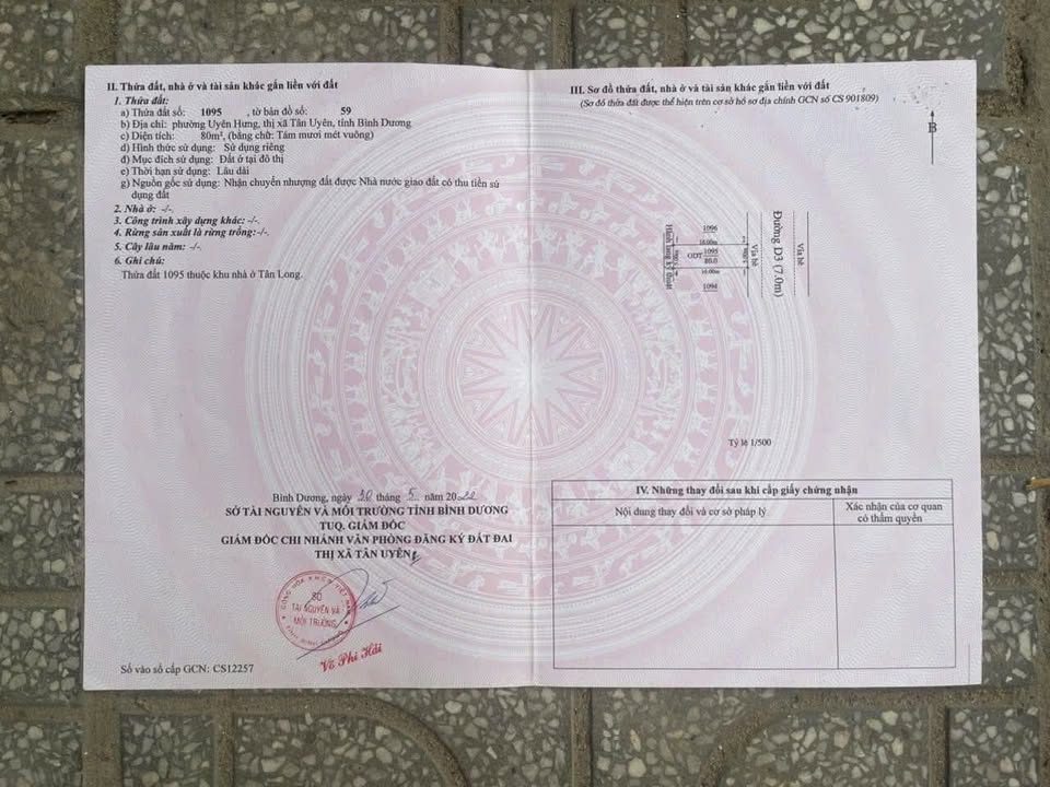 Đất nền Phường Uyên Hưng 80m² giá 1.35 tỷ - Cơ hội đầu tư hấp dẫn!