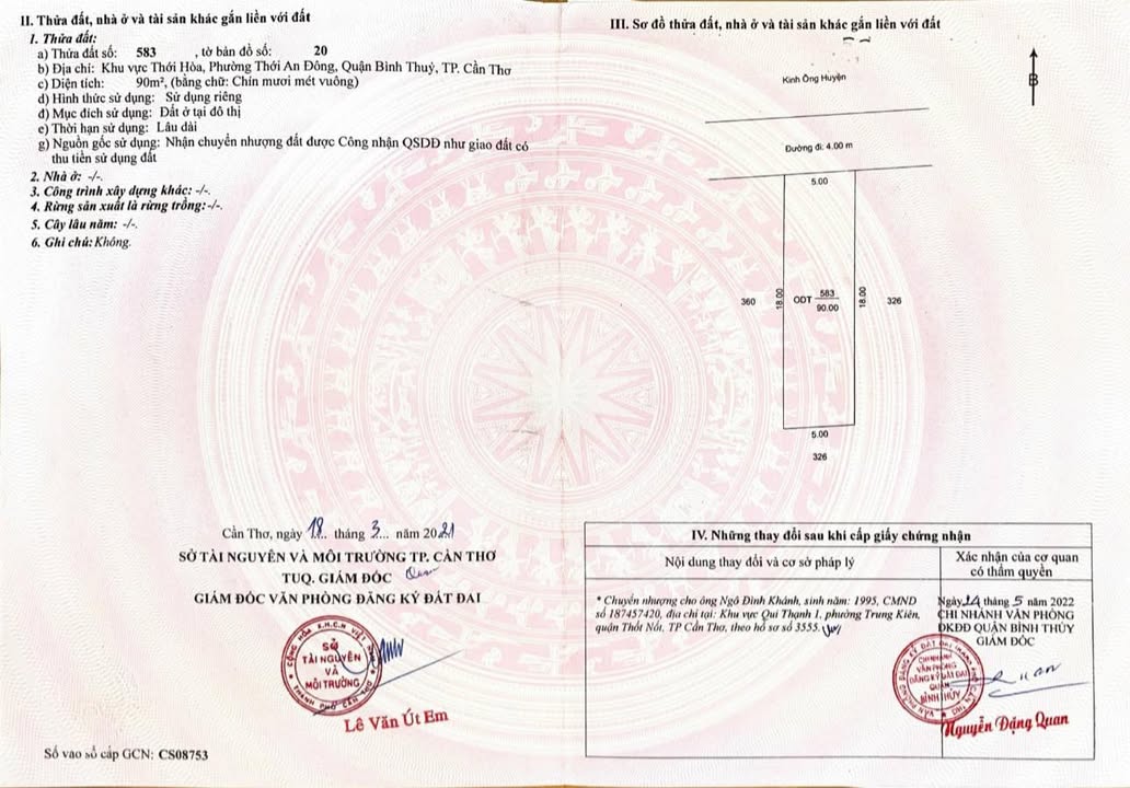 Đất nền Thới An Đông, Quận Bình Thủy 90m² giá 650 triệu - Đầu tư sinh lời ngay!