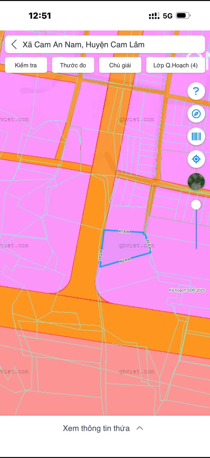 Đất nền tại xã Cam An Nam, 2068m² giá 5.28 tỷ - Cơ hội đầu tư tuyệt vời!