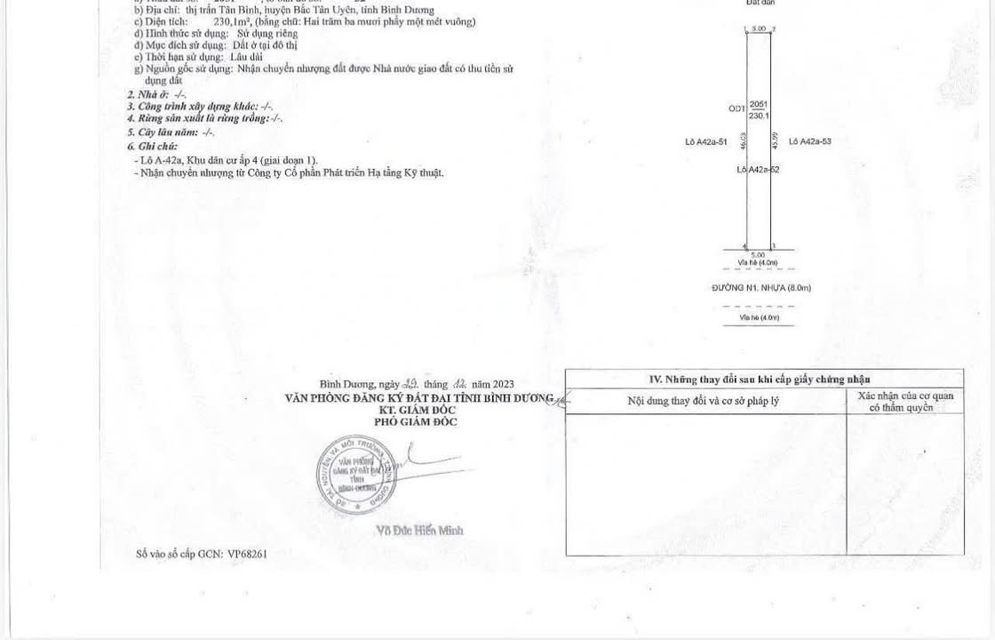 Đất nền Chơn Thành 460m² giá 5.2 tỷ - Cơ hội đầu tư hấp dẫn!