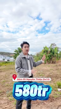 Đất thổ cư 95m² tại Hẻm 05 Nguyễn Thiếp, Giá chỉ 580 triệu - Cơ hội vàng cho bạn!