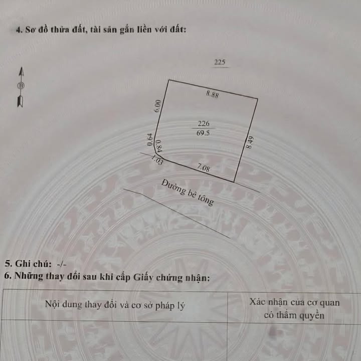 Đất lô góc 2 mặt tiền Đường Bà Triệu, 69.5m² chỉ 1 tỷ - Cơ hội hiếm có!