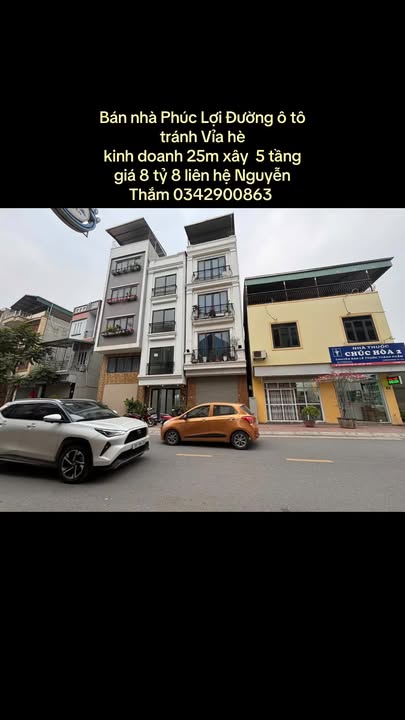Nhà Phố Kinh Doanh Đường Ô Tô Tránh Phường Phúc Lợi 25m² Giá 8.8 Tỷ - Đầu Tư Sinh Lời!