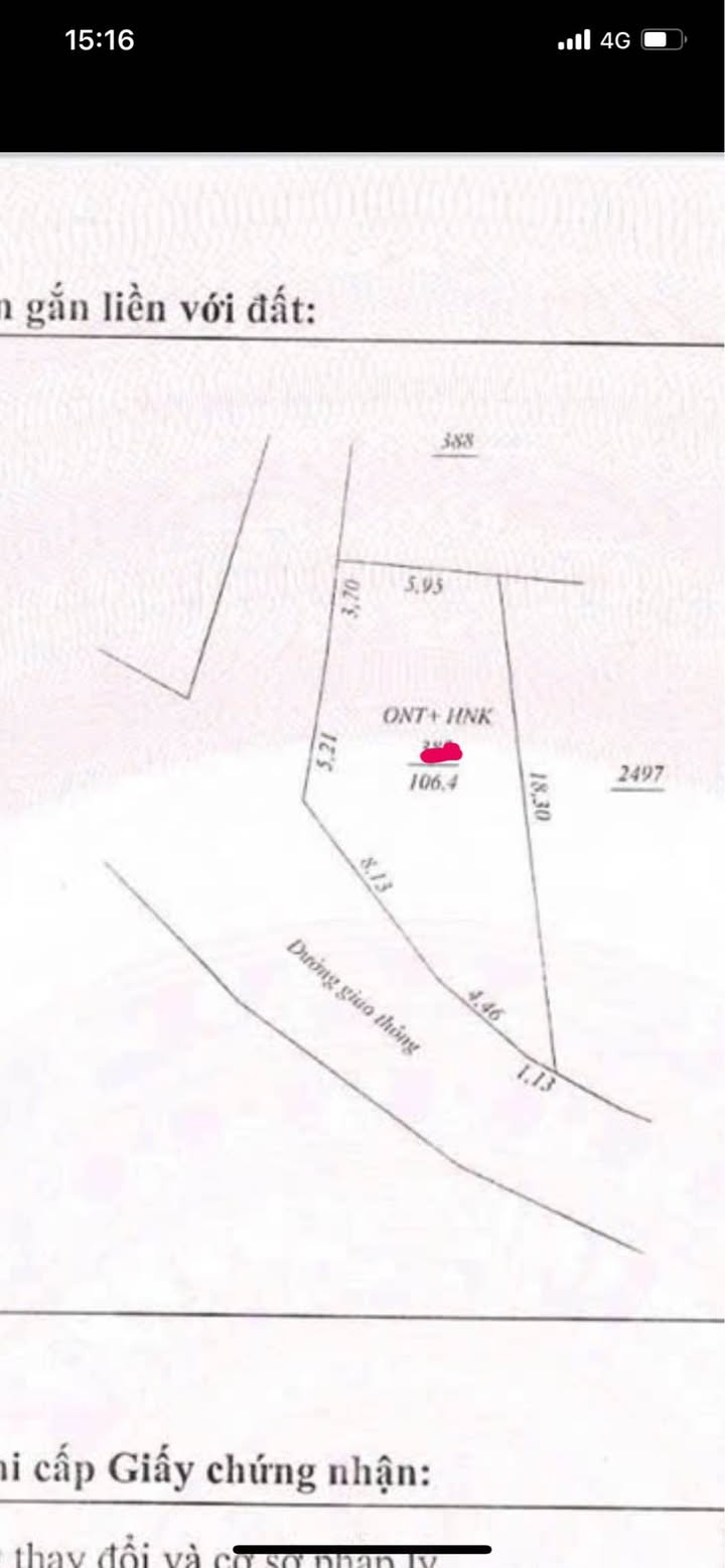 Đất nền Huống Thượng 106m² giá 600 triệu - Sổ đỏ chính chủ, đầu tư sinh lời!