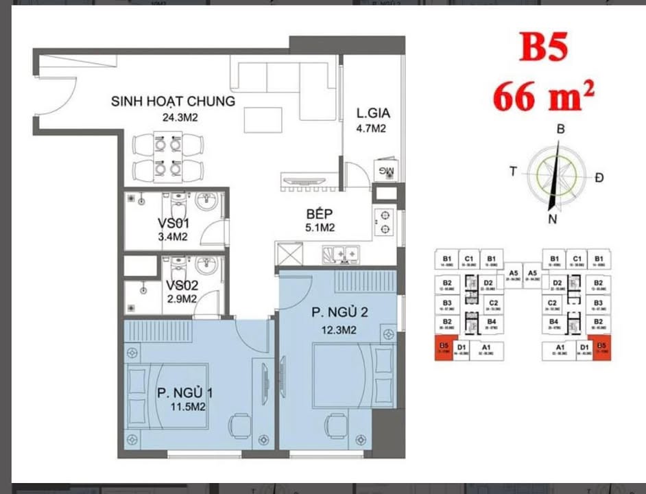 Căn hộ FLC Đại Mỗ 65m² giá thỏa thuận - Căn góc hướng mát, sẵn sàng vào ở!