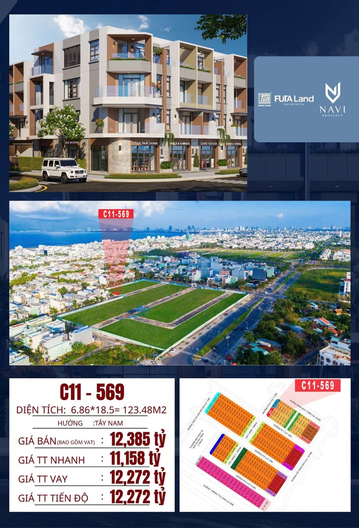Shophouse LKG4.1A, Đà Nẵng 123m² giá 12.385 tỷ - Căn góc trục thông hiếm!