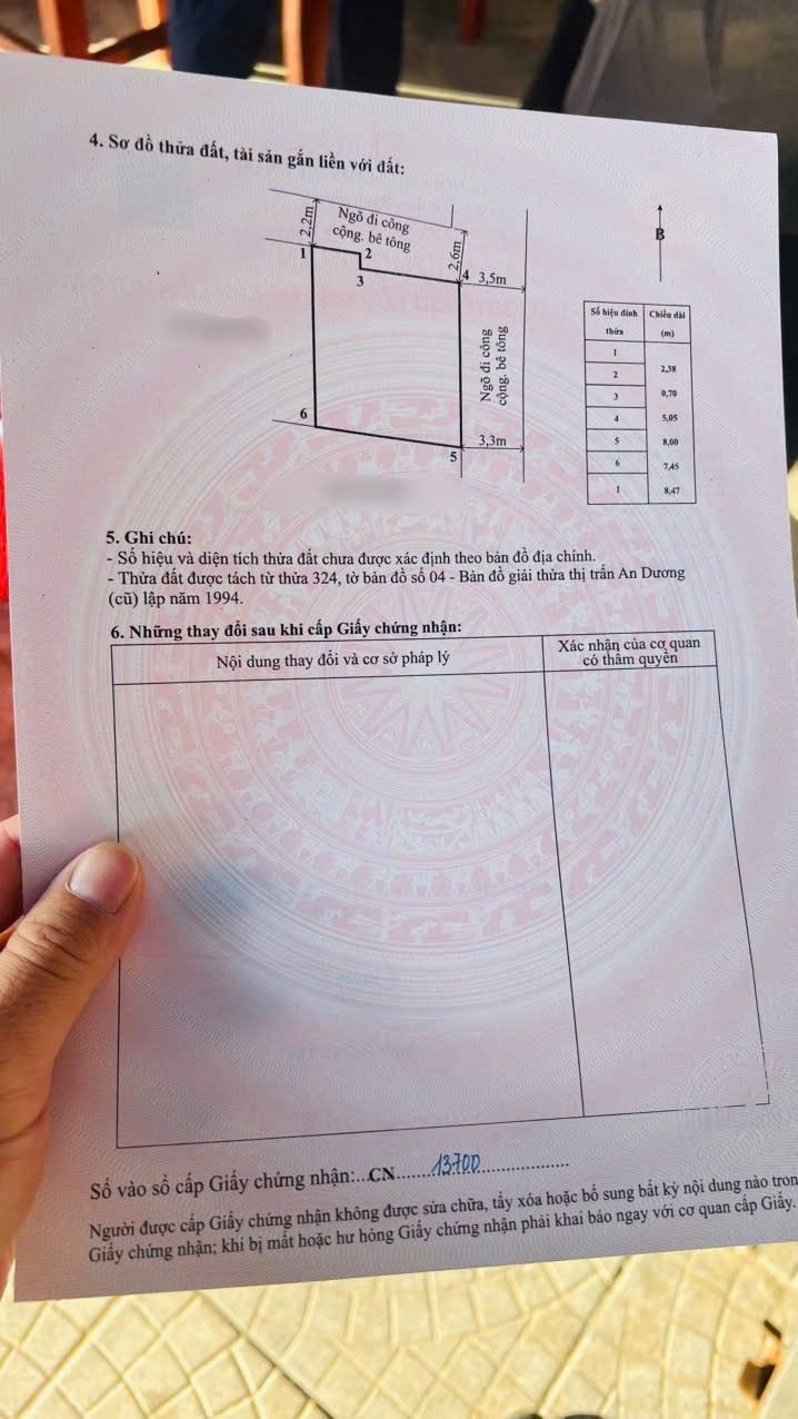 Đất nền tổ 7, Thị trấn An Dương 60m² giá thỏa thuận - Lô góc, ô tô vào tận nơi!