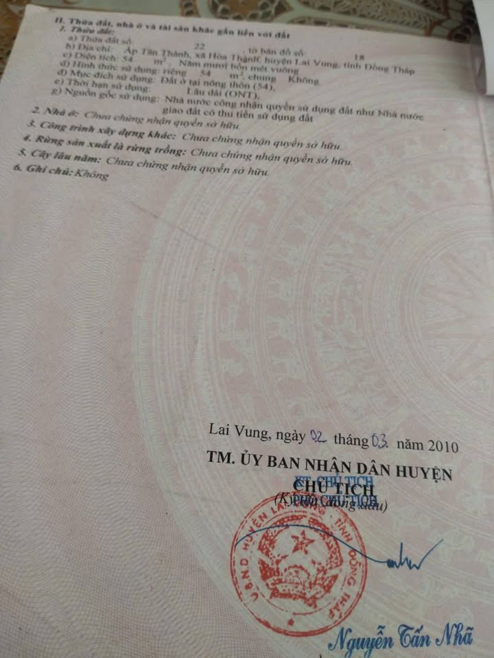 Đất nền Chợ Đình Hòa Thành 54m² giá 550 triệu - Cơ hội đầu tư tuyệt vời!