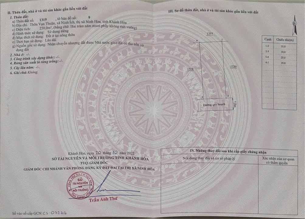 Đất nền Ninh Ích, Ninh Hòa 250m² giá 1.5 tỷ - Cơ hội đầu tư hấp dẫn!