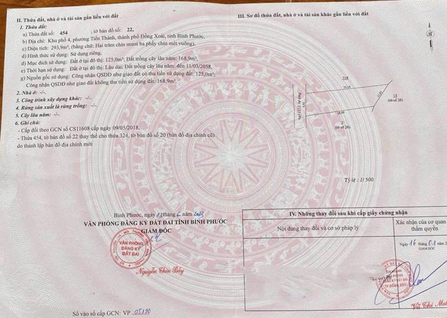 Đất thổ cư 125m² Phường Tiến Thành chỉ 1.45 tỷ - Cơ hội đầu tư hấp dẫn!