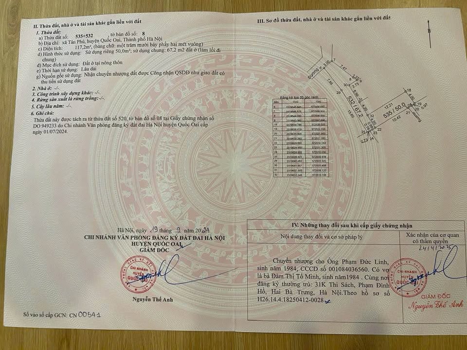 Đất nền thôn Hạ Hòa, Hà Đông 50m² giá 2.8 tỷ - Chính chủ bán gấp!