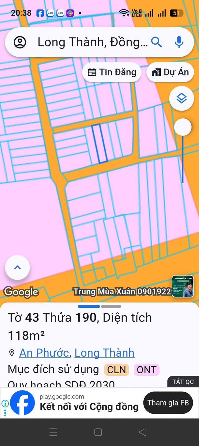 Đất nền An Phước Long Thành 115m² giá chỉ 1.3 tỷ - Cơ hội đầu tư tuyệt vời!