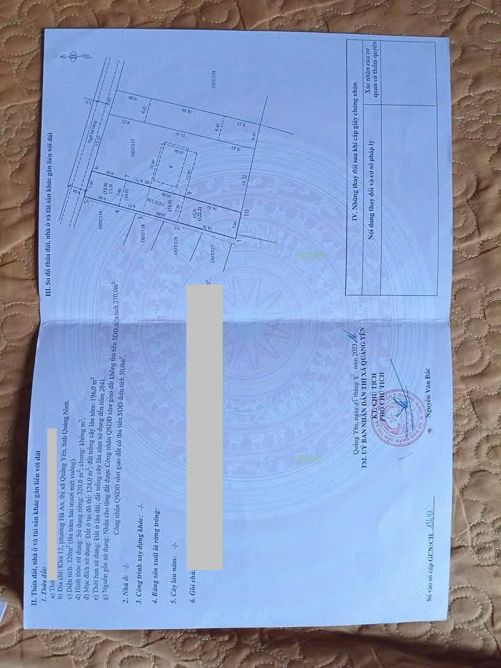 Đất nền Khu phố 12, phường Hà An, 320m² - Cơ hội đầu tư hiếm có!