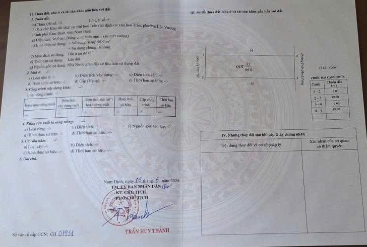 Đất mặt đường Trần Minh Tông, Lĩnh Nam, Hoàng Mai, 96m² giá 4.4 tỷ - Cơ hội đầu tư tuyệt vời!