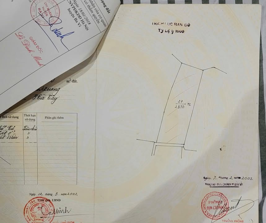 Đất nền Ba Vì 1870m² giá 3.74 tỷ - Vị trí view núi đẹp tuyệt vời!