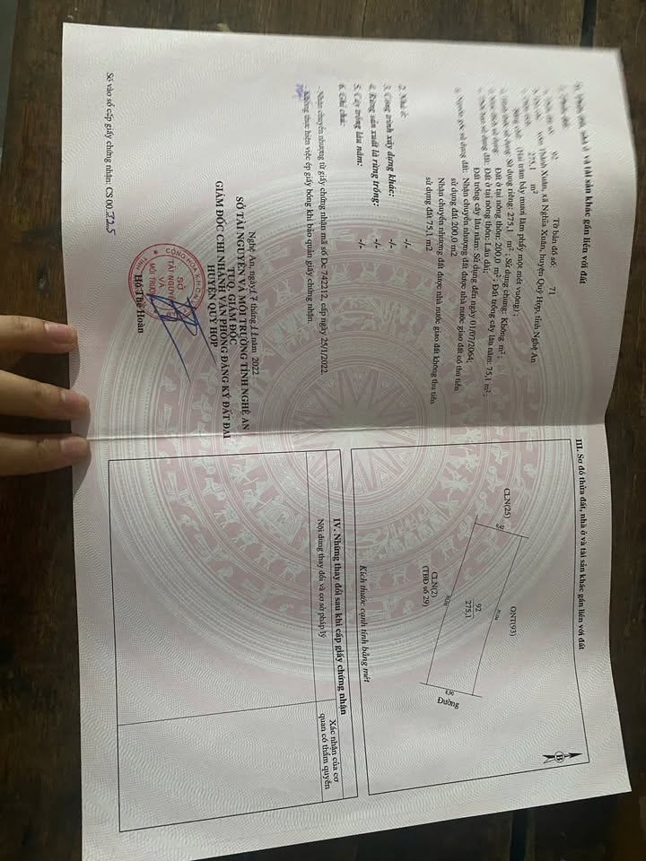 Đất thổ cư 480m² tại Quốc lộ 48, Huyện Quỳ Châu giá 3 tỷ - Cơ hội đầu tư hấp dẫn!