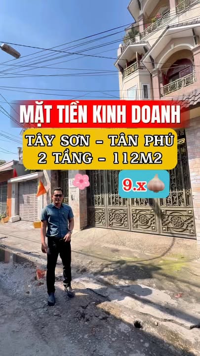 Nhà phố mặt tiền Tây Sơn Tân Phú 112m² giá 9 tỷ - Kinh doanh ngay!
