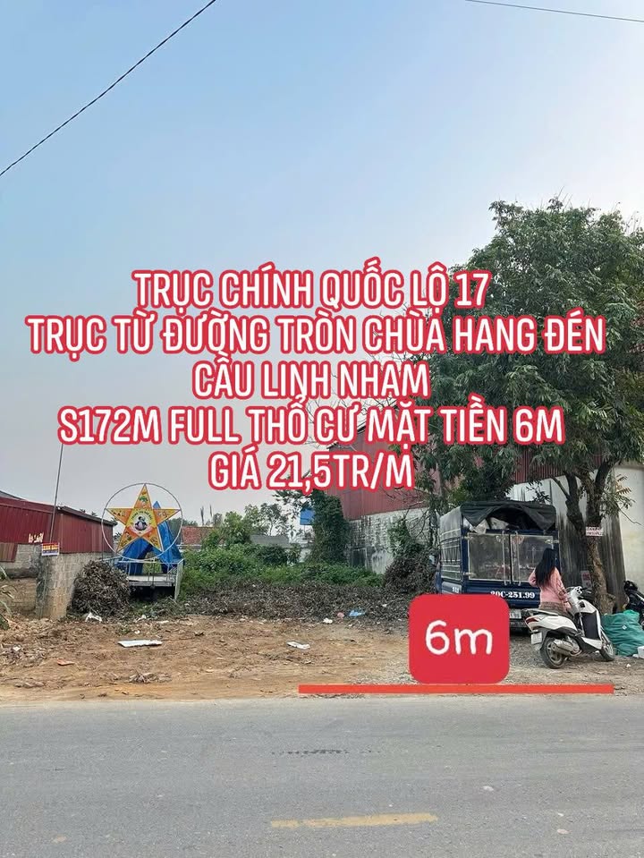 Lô đất Quốc lộ 17, Huyện Đồng Hỷ, 172m² giá 3.698 tỷ - Đầu tư sinh lời ngay!