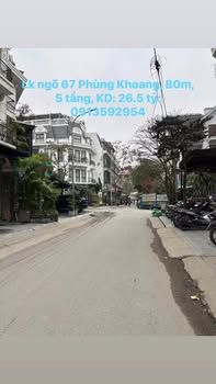 Nhà phố kinh doanh Phùng Khoang 80m² giá 26.5 tỷ - Đầu tư sinh lời ngay!
