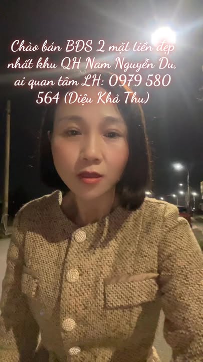 Đất nền 2 mặt tiền Nguyễn Du, Hà Tĩnh 219m² - Đầu tư sinh lời ngay!