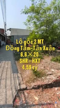 Đất thổ cư hẻm xe tải Phường Thạnh Xuân 132m² giá 4.59 tỷ - Lô góc 2 mặt