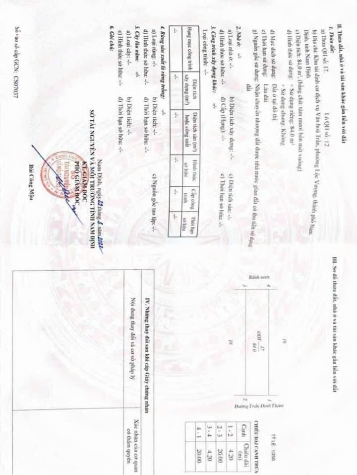 Đất khu Lộc Vượng đường Trần Đình Thâm 84m² giá 4.1 tỷ - Mặt tiền đẹp, cơ hội đầu tư hấp dẫn!