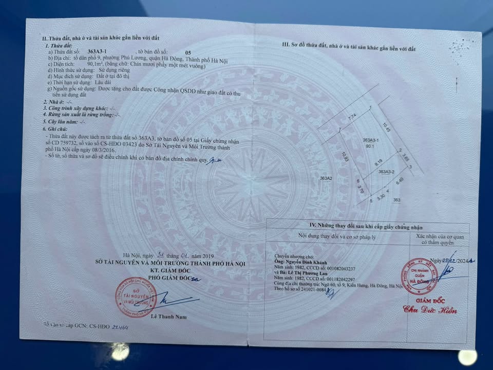 Đất nền 90m² Tổ dân phố 9, Phường Phú Lương, Quận Hà Đông - Chính chủ, giá chỉ 13.8 tỷ!