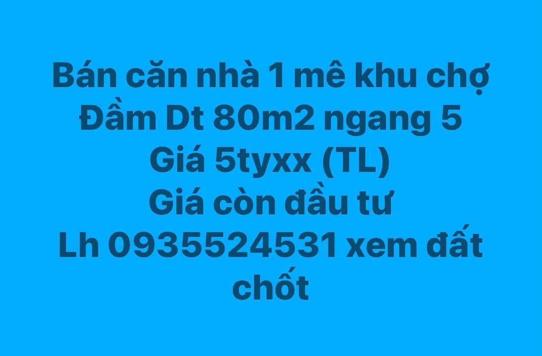 Nhà 1 mê Phường Thị Nại 80m² giá 5 tỷ - Cơ hội đầu tư sinh lời!