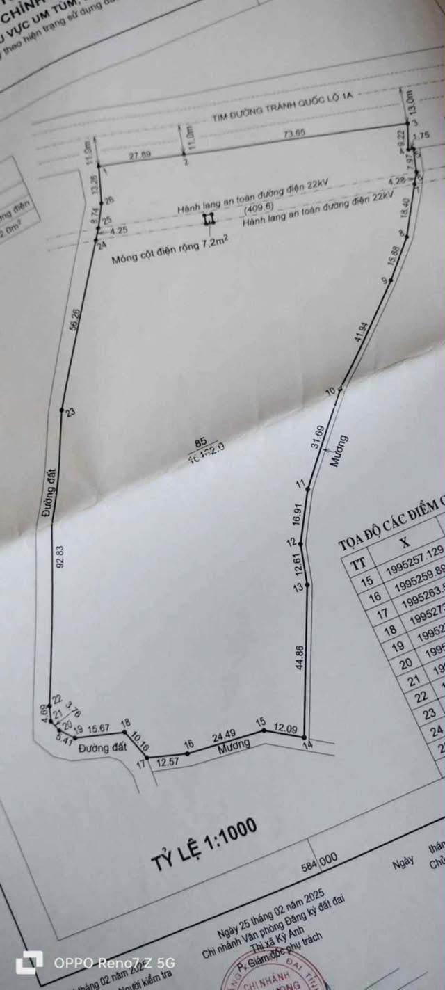 Đất bám đường 1B, Thị xã Hoàng Mai, 1.6ha giá chỉ 1.9 tỷ - Cơ hội đầu tư tuyệt vời!