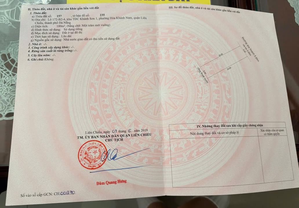 Đất nền Hòa Vang 100m² giá 3.5 tỷ - Cơ hội đầu tư hấp dẫn!