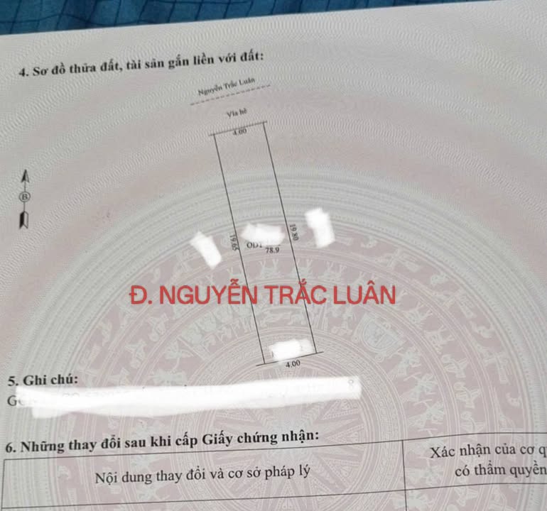 Lô đất FrontHouse tại Nguyễn Trắc Luân, Hải Dương 78m² - Vị trí đắc địa trung tâm