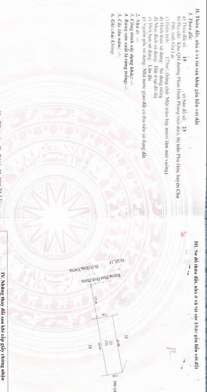 Đất nền đường Phan Đình Phùng, huyện Chư Păh, 175m² - Giá chỉ 900 triệu!