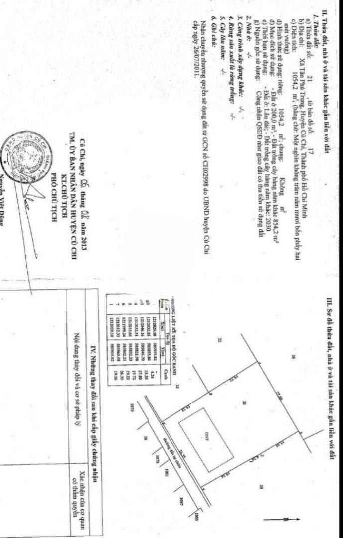 Đất nền Tân Phú Trung, Củ Chi 1054m² - Giá chỉ 8 tỷ, nở hậu lý tưởng!