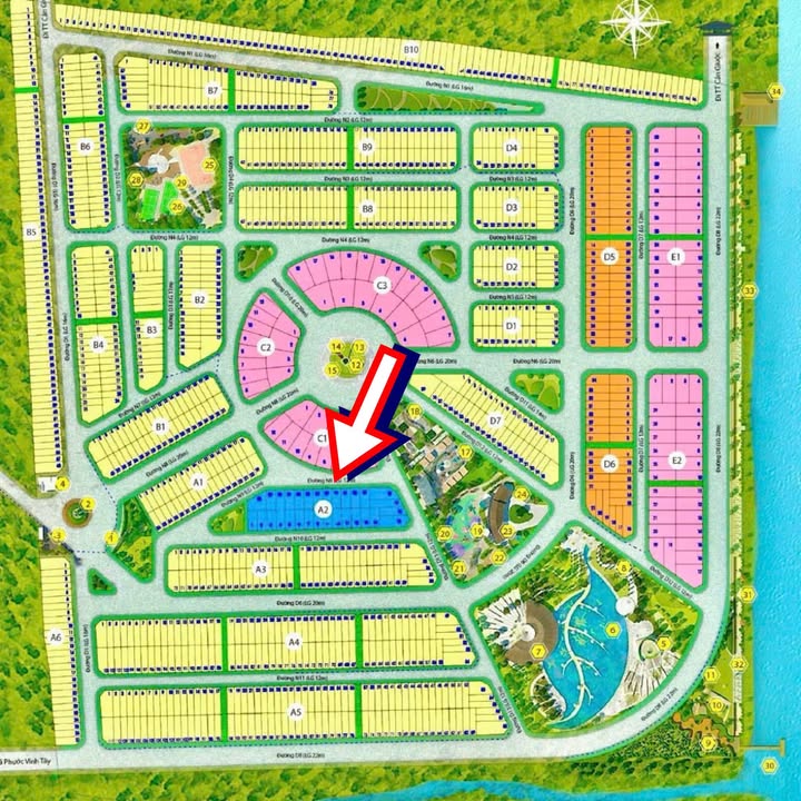 Đất nền Saigon Riverpark, Cần Giuộc 105m² giá 3 tỷ - Gần công viên