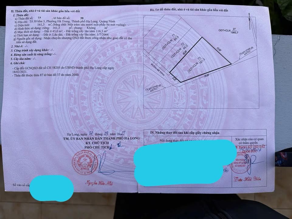 Đất nền 161m² tại Hạ Long giá 1 tỷ - Xây biệt thự yên tĩnh!