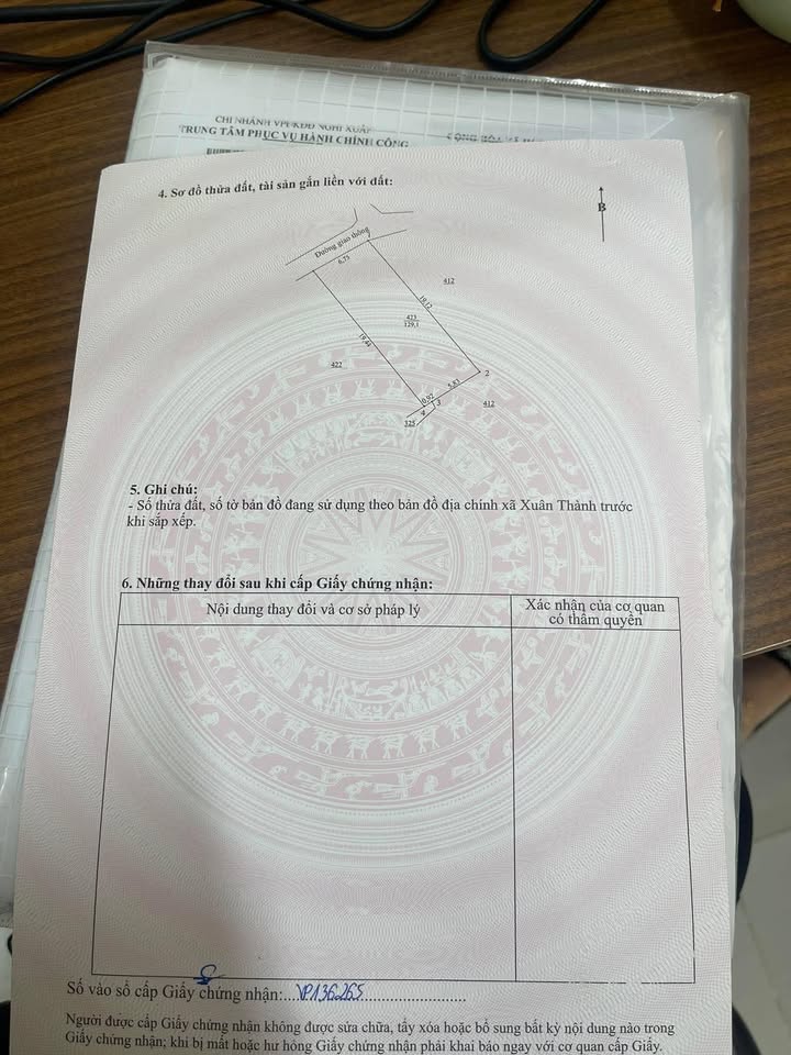 Đất nền Xã Xuân Giang, Huyện Nghi Xuân 128m² giá chỉ 1.2 tỷ - Đường rộng ô tô vào tận nơi!