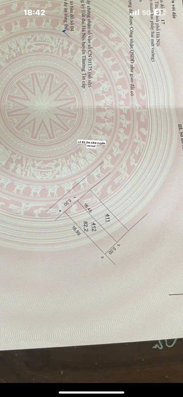 Đất Xâm Xuyên - Hồng Vân 82,2m² giá 4.11 tỷ - Tiềm năng sinh lời cao!