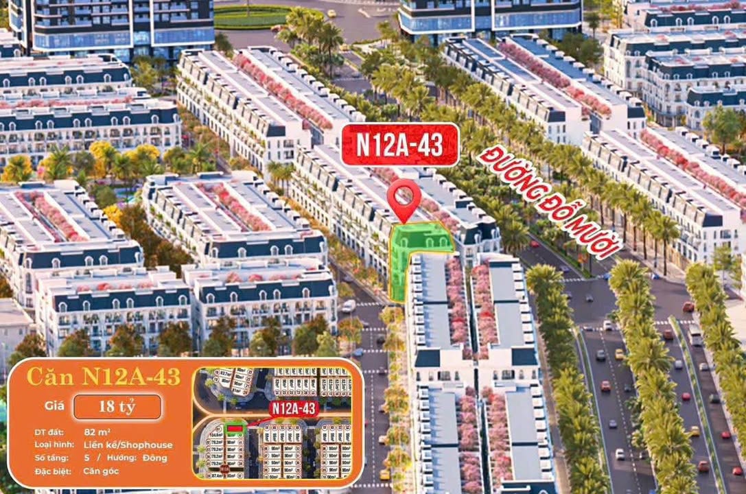 Shophouse Hoàng Huy New City 82m² giá 18.8 tỷ - Vị trí đắc địa 2 mặt tiền!