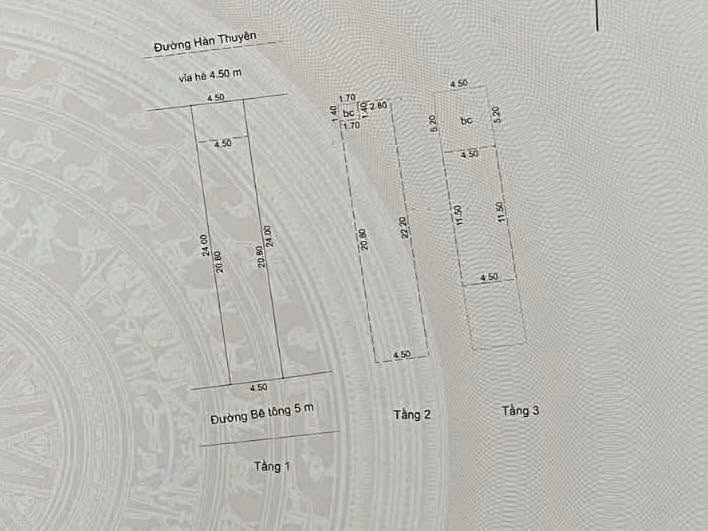 Nhà 3 tầng Hàn Thuyên, Đà Nẵng 108m² - Chính chủ bán gấp!