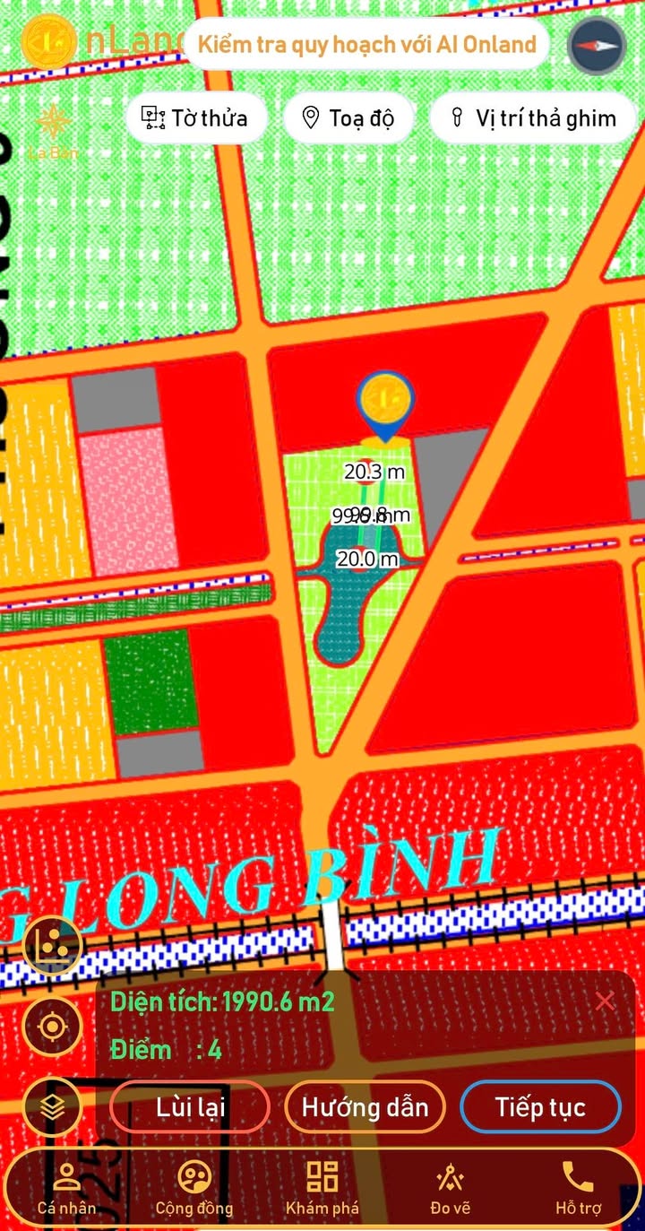 Đất mặt tiền bờ kênh Phường 9, TP Trà Vinh 1999m² - Cơ hội đầu tư hấp dẫn!